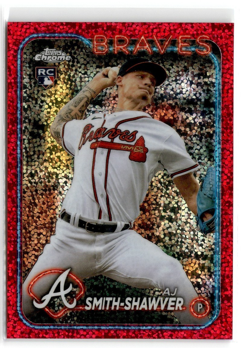 2024 TOPPS CHROME MAGENTA AJ SMITH-SHAWVER RC /350 ATLANTA BRAVES #19