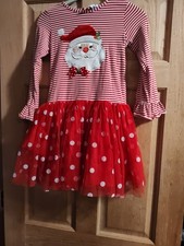 Girls Counting Daisies Christmas Dress Size 8