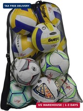 Heavy Duty Mesh Ball Bag, Drawstring Sport Equipment Storage Bag for Basketball,
