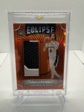2024-25 Obsidian-Eclipse Materials Stephon Castle Electric Etch Orange Flood /99