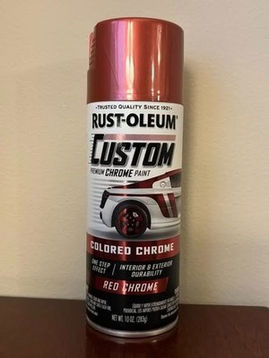 Rust-Oleum Automotive Custom Chrome Gloss Spray Paint 340561 Red   10 Oz