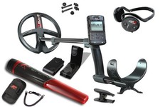 Metal detector XP DEUS II 22,5 cm bobina e cuffie wireless WSA ST & MI-6 pinpointer