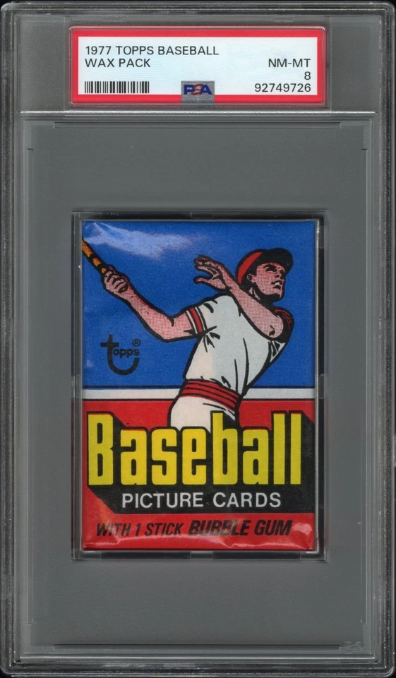 1977 Topps Baseball WAX PACK - ¡¿Tom Seaver?! = 92749726 - PSA 8 - HALLAZGO RARO🔥⚾ Foto 2 de 3