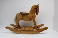 Vintage Wooden Rocking Horse 26 Tall x 35 Inches Long