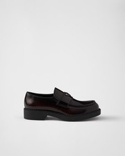 Prada Brushed Leather Loafers 10 Men - US Tariffs Included