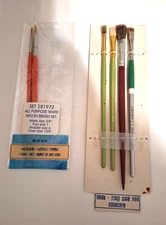 Marx Sable Paint Brush Assort. 4 pcs and Nylon Brush set of 2pcs
