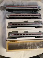 HO Scale Bachmann Amtrak Phase 1 Metroliner Electric(needs work) plus Budd Cars