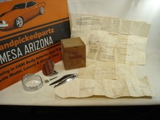Nos 1957-1960 Oem Fomoco Ford Adjust-o-ring Side View Mirror B7a-18402-b-1