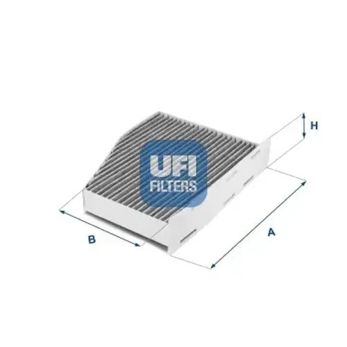 Cabin filter Activated Carbon Filter 54.124.00 UFI for VW SEAT SKODA AUDI