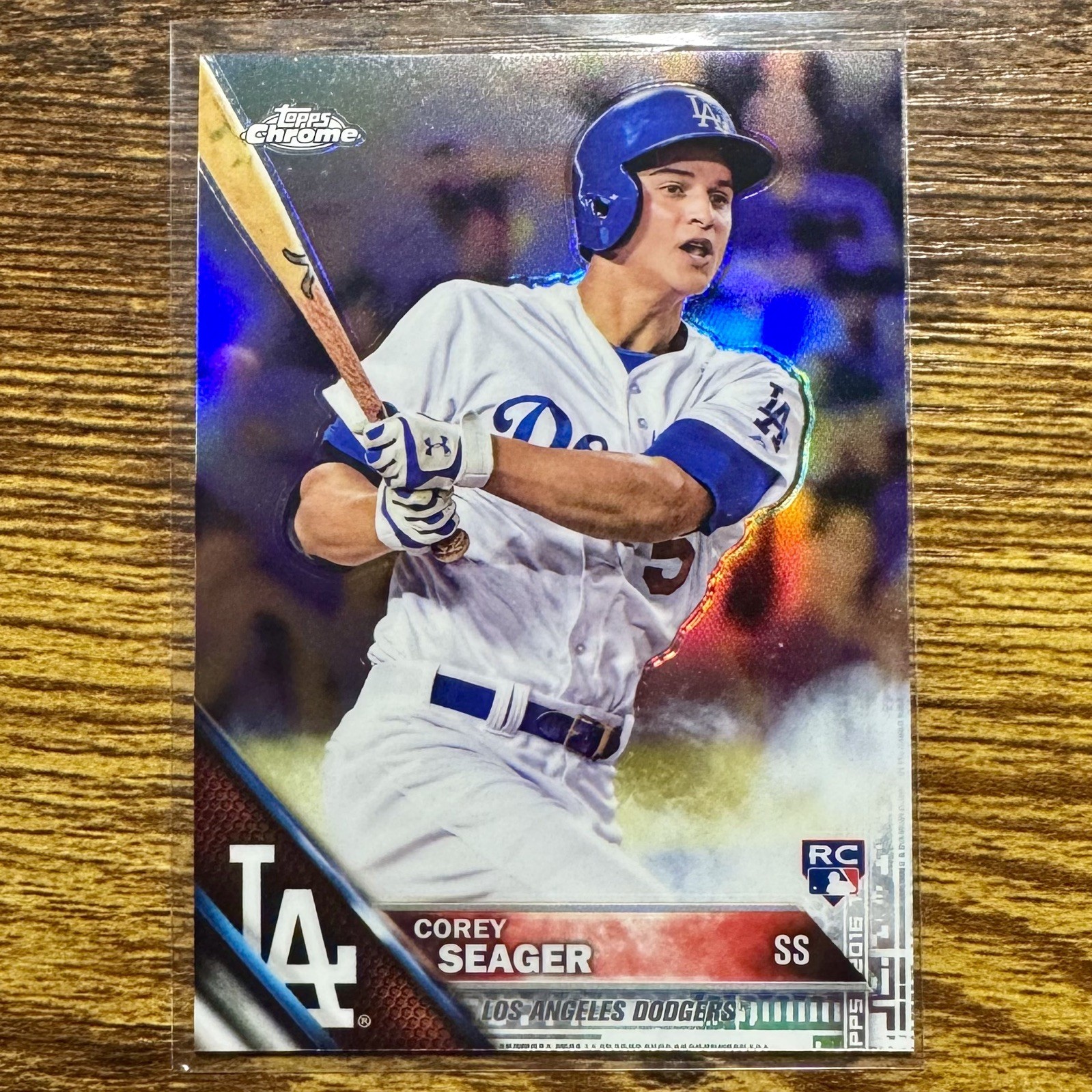 2016 Topps Chrome Corey Seager Rookie RC #150 Refractor Dodgers Rangers