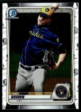 2020 Bowman Chrome Prospects Zack Brown Milwaukee Brewers #BCP-34