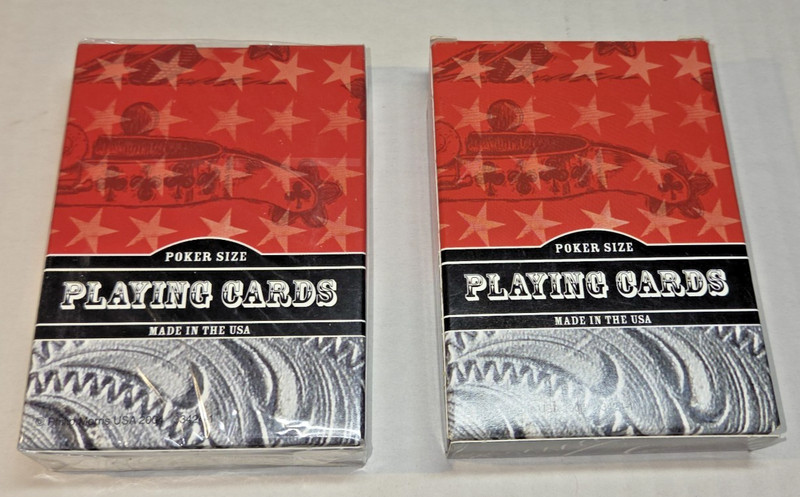 2 New Packs Philip Morris Marlboro Poker Size Playing Cards 1 Sealed 1 Open
