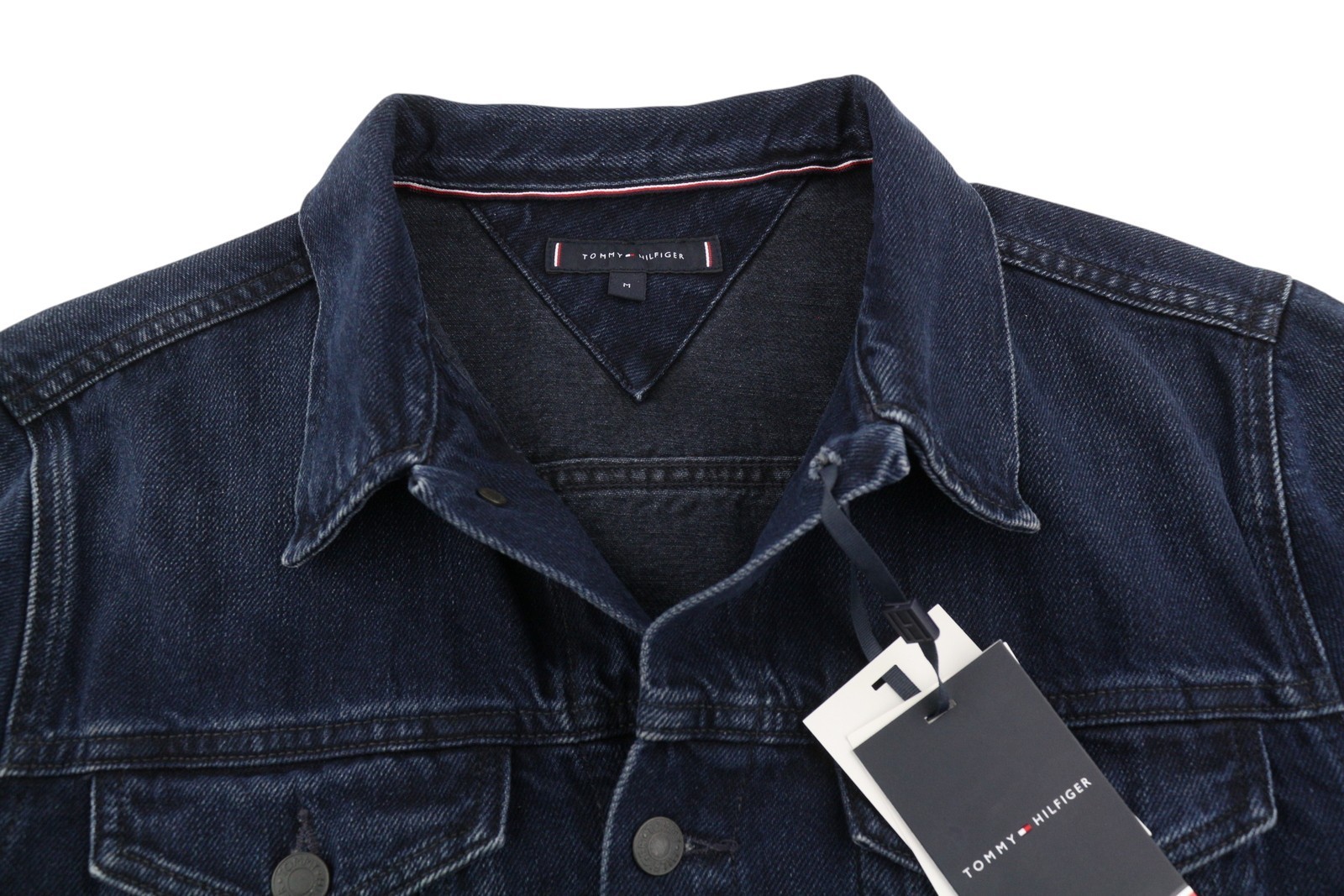 Tommy Hilfiger Trucker Jkt Rgd Mens Denim Jacket M Marine Blue RRP159 image 5