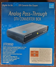 Digital Stream Converter Analog TV Television Pass-Through DTX9950 DTV Sealed