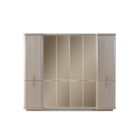 Beiger Kleiderschrank Garderobenschrank Schlafzimmer Holzschrank MöBel