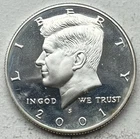 2001-S Kennedy Half Dollar Proof 90% Silver-INV#8805