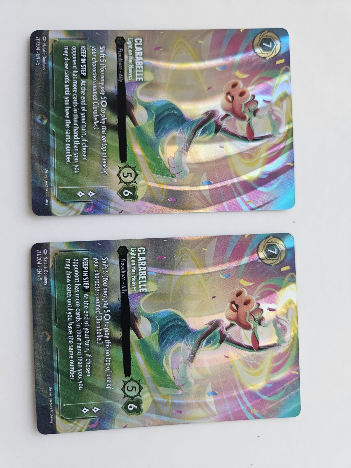 Clarabelle - Light on Her Hooves (Enchanted) 211/204 Shimmering Skies Holo