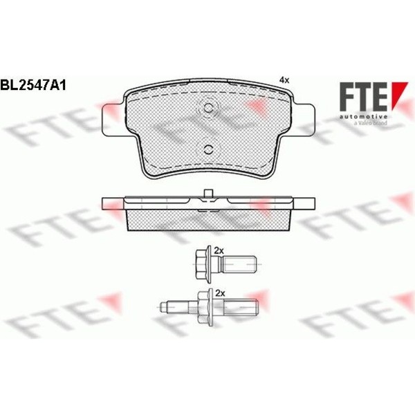 FTE 9010798 Bremsbelagsatz FüR Citroen C4 C4 Grand UD UA-image