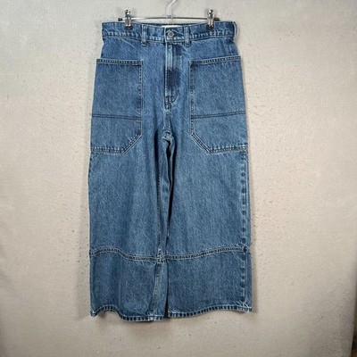 Everlane Womens Size 28 The Gardener Jeans Organic Cotton Wide-Leg Denim