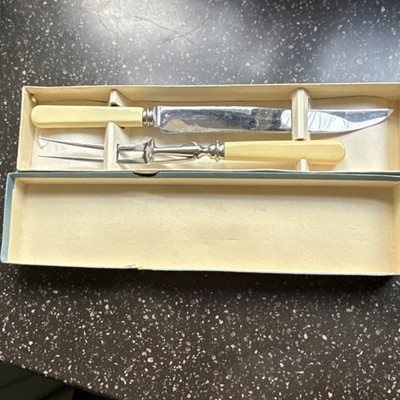 Leppington (Cutlers) Ltd Firth Brearley Stainless Knife & Fork Set Cream Silver