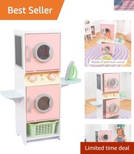 Interactive Stacking Washer  Dryer Toy with Iron for Ages 3 - Pastel Design