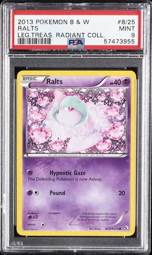 2013 POKEMON B&W LEGEND TREASURES RADIANT COLL #RC8 RALTS PSA 9