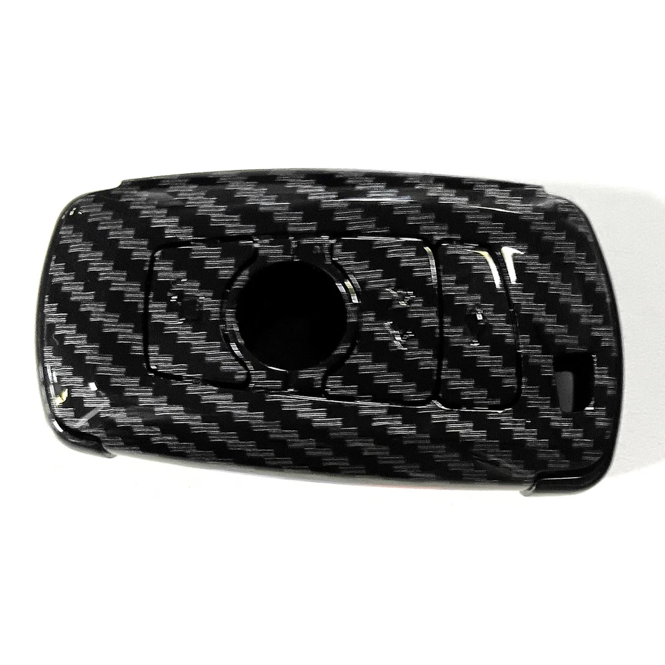 NEW For BMW Carbon Fiber Remote Key Fob Case Cover 1 2 3 4 5 6 7 SERIES UK - Image 4 of 4