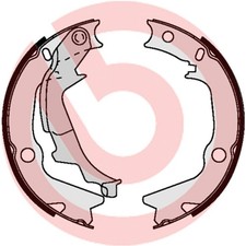 Bremsbackensatz Feststellbremse BREMBO S 30 528 für HYUNDAI KIA GETZ TB i10 1 PA