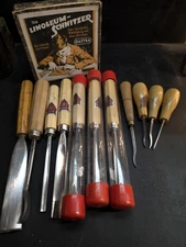 Large Lot Of Dastra Wood Carving Gouges Vintage And Modern