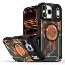 For iPhone 17 Pro Max 16 15 14 13 12 11 Magnetic Military-Grade Kickstand Case