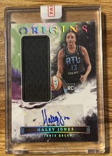 2023 Origins WNBA RC Haley Jones RPA Rookie Patch Auto JA-HJN Atlanta Dream