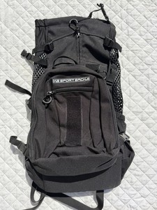 K9 Sport Sack Size Large Backpack Dog Carrier Black W/removable Front Pouch