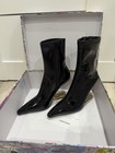 Jeffrey Campbell Compass Women’s Black/Gold Patent Ankle Boots Side Zip US 6 — photo 4