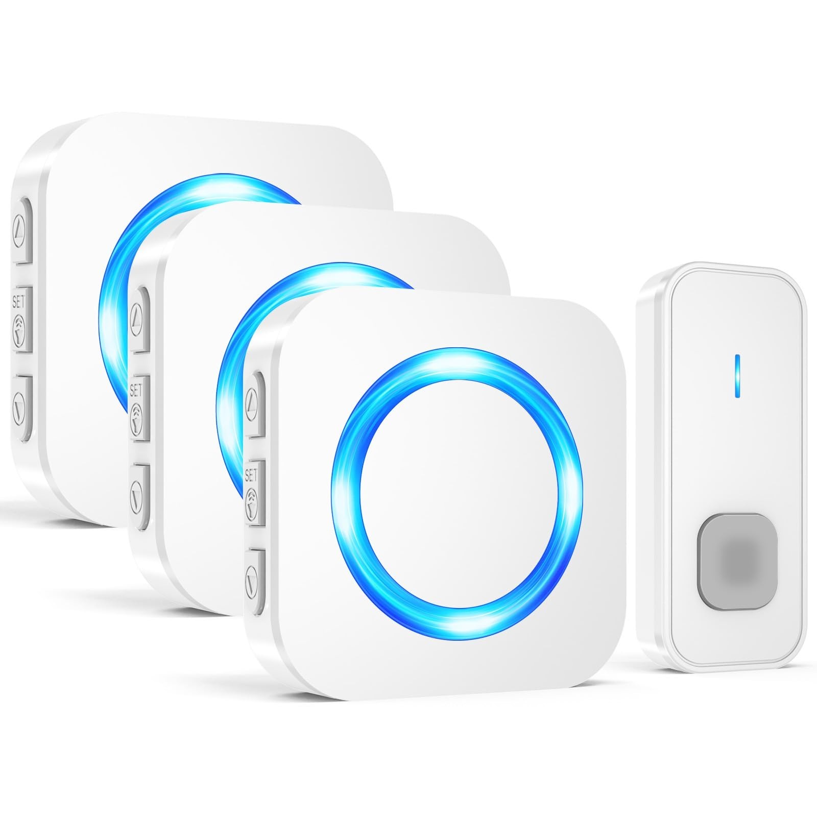 Wireless Waterproof Doorbell with 1300-ft Range and 55 Chimes-image