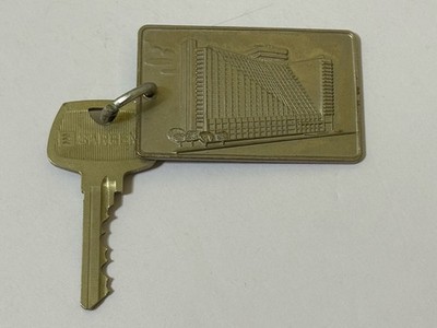 Vintage HYATT REGENCY Embossed METAL Room Key Fob - SAN FRANCISCO Hotel
