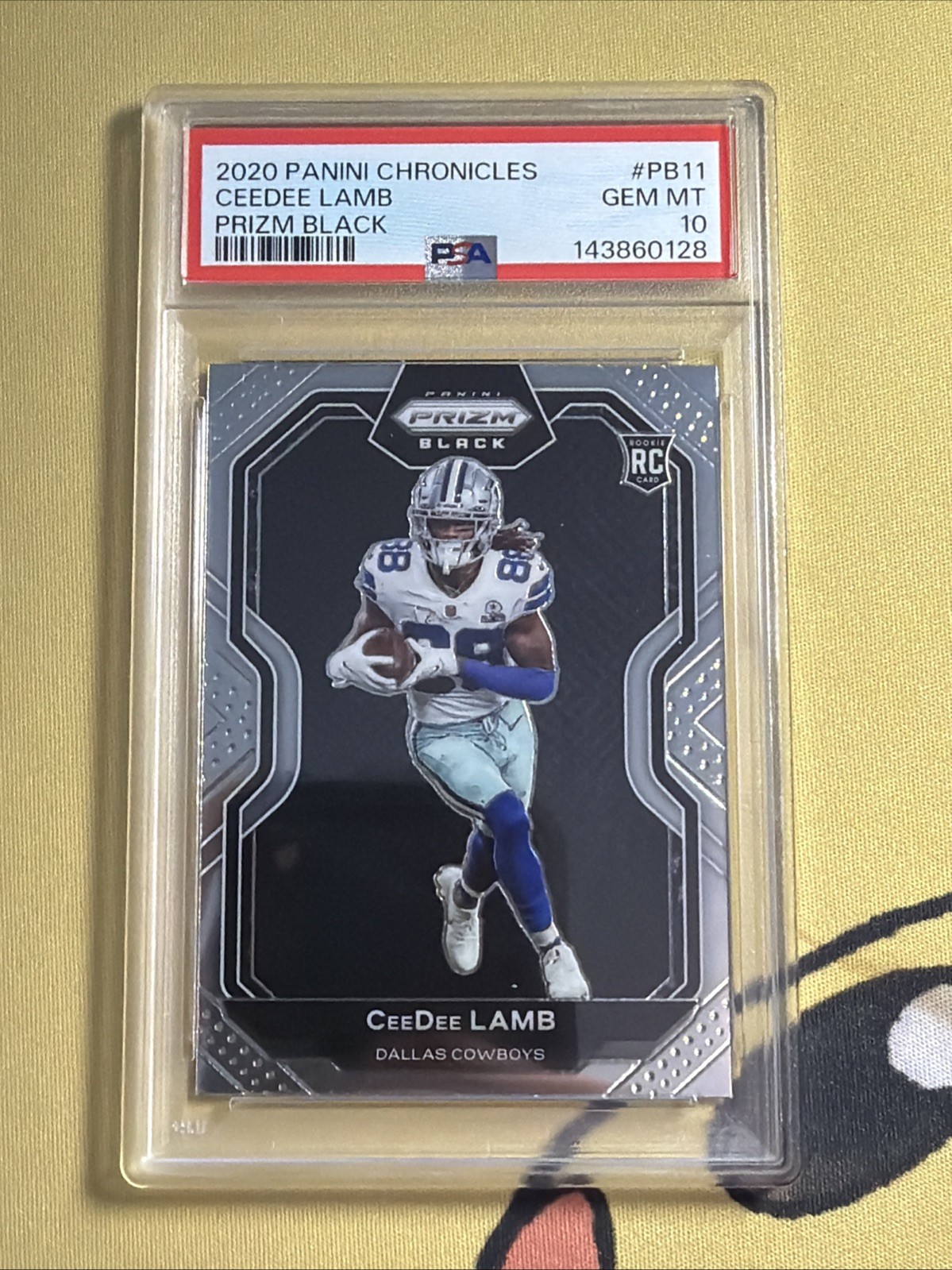 CeeDee Lamb Panini Chronicles Prizm Black #PB11 Base
