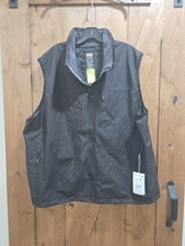 Helly Hansen Crew Vest Mens 3XL Black Full Zi...