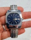 1979 Timex Marlin Day/Date TV Dial - Men’s - Blue Dial - Runs And Sets Well