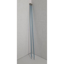 Vintage Susan Bates Size 7 Aluminum Straight Knitting Needles Blue Pair