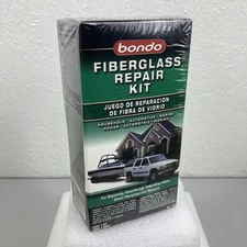 Bondo Fiberglass Repair Kit 420 NOS Sealed Resin Hardener Cloth Plastic Spreader