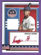 2023 Panini USA Stars & Stripes - Kingsley Guthrie - Patch Auto - RARE Red Auto!