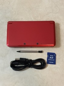 Nintendo 3DS Console Red Edition With Charger US SELLER Very Good