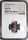 NGC MS-65 BN 1909-P VDB FS-1102 Double-Die Obverse Lincoln Cent, Gorgeous DDO!