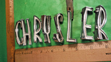 Bx11 Chrysler Hood Nose Letter Emblems Vintage 1957-8 1686531-37 New Yorker Bx11 Chrysler Hood Nose Letter Emblems Vintage 1957-8 1686531-37 New Yorker