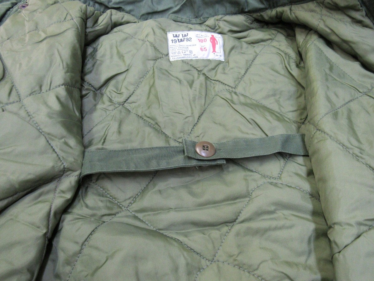 Swedish Army M90 Parka Insulated Winter Jacket Coat 1992 Dated 180 