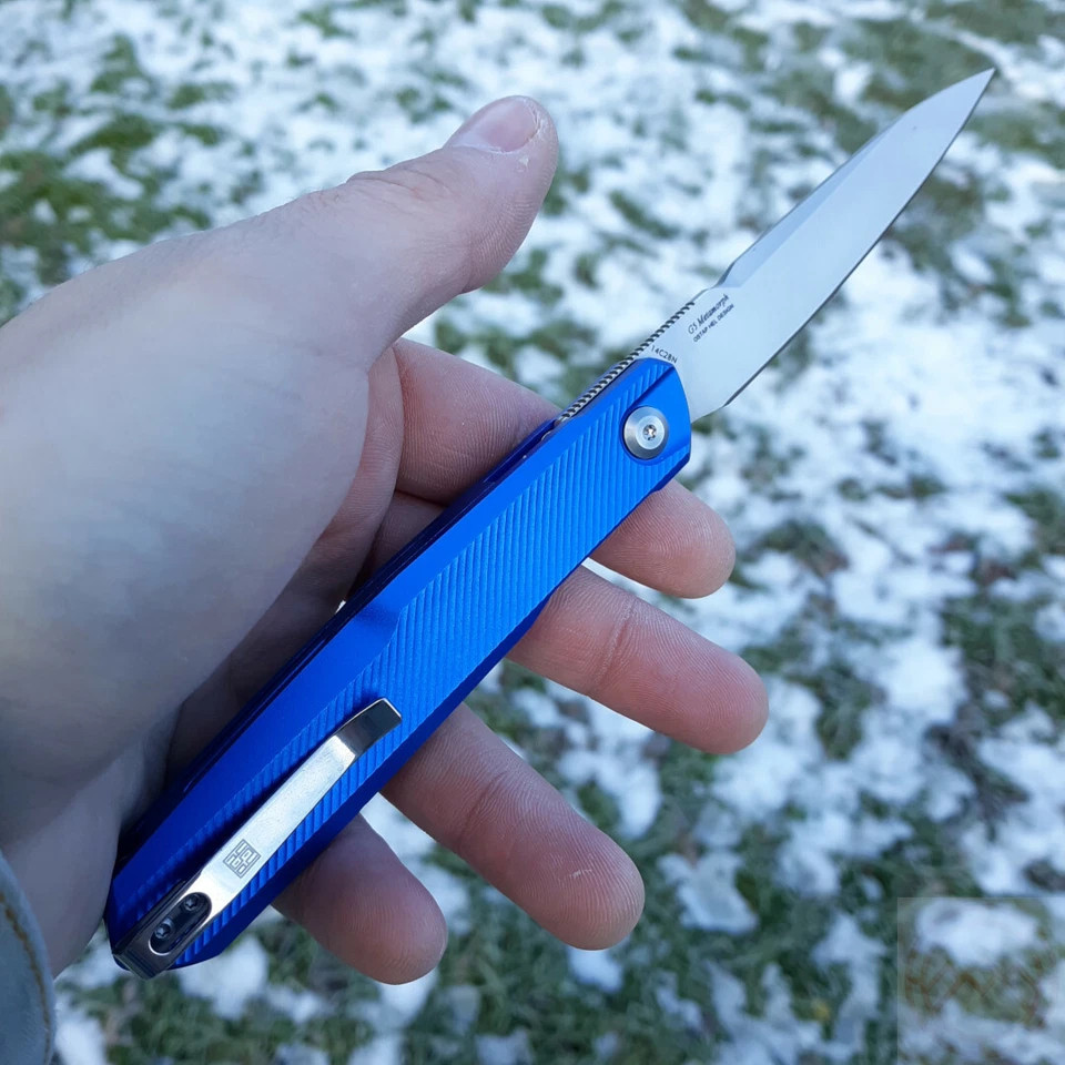 Нож складной Real Steel G5 Metamorph 3,5 дюйма 14C28N стальное лезвие алюминиевая ручка - Изображение 2 из 4