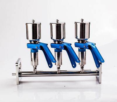 3-Branch Vacuum Filtration Manifolds Apparatus 316L Stainless Steel Funnel t