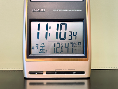 Casio IDC-700J Japanese Wall Clock & Calendar with Temperature