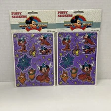 Mickeys Stuff For Kids Puffy Stickers 210613 Rare Lot Of 2