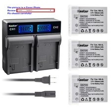 Kastar Battery LCD Rapid Charger for Canon NB5L NB5LH PowerShot SX200 IS SX200IS